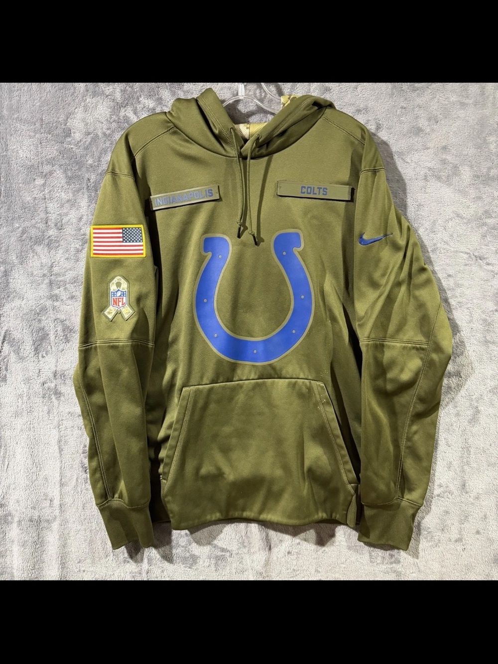 Nike Hoodie Pullover Indianapolis Colts NFL [944238-395] NFL Men’s Size Medium